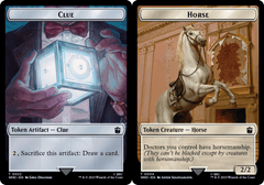 Clue (0022) // Horse (0004) Double-Sided Token - Foil